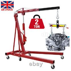 Engine Hoist Leveler 4400 LB/2 TON Cherry Picker Shop Crane Load Lift Tool UK
