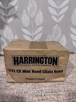 Harrington 1/4 ton chain hoist CX003-10 with 10' Chain