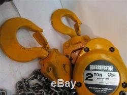 Harrington CF020-15, 2 Ton Manual Chain Hoist, 15' Lift