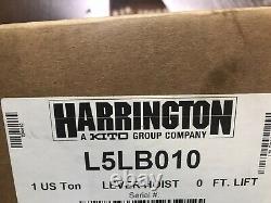 Harrington L5LB010 Ten Foot 1 Ton Chain Hoist
