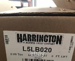 Harrington L5LB020 two ton 10 foot chain Lever Hoist