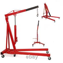 Heavy-Duty 2 Ton Warehouse Workshop Hydraulic Lifter Engine Crane Hoist Lift