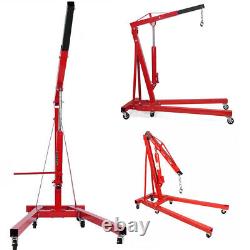 Heavy-Duty 2 Ton Warehouse Workshop Hydraulic Lifter Engine Crane Hoist Lift