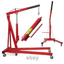 Heavy-Duty 2 Ton Warehouse Workshop Hydraulic Lifter Engine Crane Hoist Lift