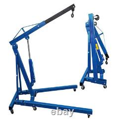 Hydraulic Crane 1 Ton Folding Engine Cranes Hoist Lift Stand Workshop Garage Use