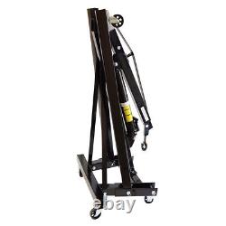Hydraulic Folding Engine Crane Stand 1 Ton Hoist Lift Lifter Jack Workshop Tools