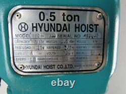 Hyundai HC-H050 0.5 1/2 Ton 1000Lbs 12' Lift 4.3m/min 220V Electric Chain Hoist