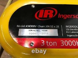 Ingersoll Rand Km300V Manual Chain Hoist 3 ton Overload Clutch