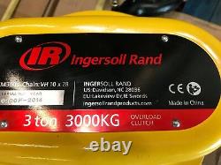 Ingersoll Rand Km300V Manual Chain Hoist 3 ton Overload Clutch