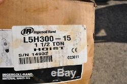 Ingersoll Rand ROUGHNECK L5H300-15 Lever Chain Hoist 1-1/2 Ton New