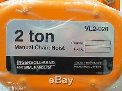 Ingersoll Rand VL2-020-F Two Ton Manual Chain Hoist