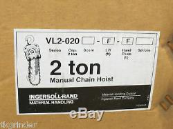 Ingersoll Rand VL2-020-F Two Ton Manual Chain Hoist
