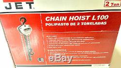 JET L100 2 Ton 10-Feet Lift Chain Hoist 102210