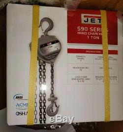 JET S90 Series Manual Chain Hoist 1-Ton Capacity 15ft Lift Model# S90-100-15