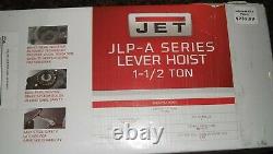 Jet Jlp-150a-10 Jlp-a Series Lever 1-1/2 Ton Hoist 10' Lift 287401 New
