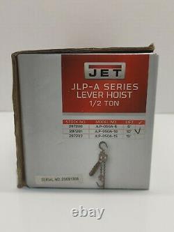 Jet Tools 287201 Jet JLP-050A-10 1/2-Ton Mini-Puller Lever Hoist 10' Lift
