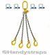 Lifting Chain 6 Meter X 4leg 10mm 20ft Container Chain + 4 X 6.5ton Bow Shackles