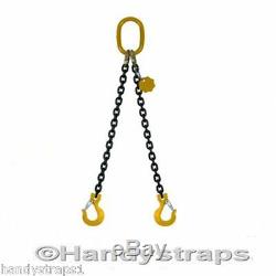 Lifting Chain Sling 2m x 2 Leg 13mm 7.5 ton Handy Straps