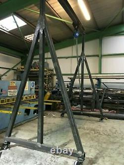 Lifting Gantry A Frame 5 Ton Capacity With Hoist And Beam Clamp Unused