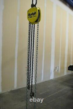 MADE IN USA Budgit USA Hand Chain Hoist 1-TON, 10' LIFT MADE IN USA