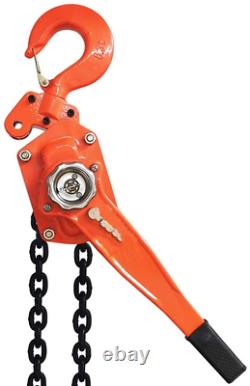 MYOYAY 1650LBS Capacity Manual Lever Block 20 ft Chain Hoist 3/4 TON Ratchet 2