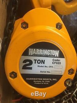 Manual Chain Hoist, 2 Ton (4000 lb.), Lift 20 ft. HARRINGTON CF020-20