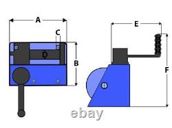 Manual Hand Winch for Lifting 500KG (Blue 0.5 Ton Hoisting Pulling Car Trailer)