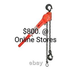 NEW Columbus McKinnon CM 640 Puller Lever Chain Hoist 3/4-Ton 0' Lift Made USA