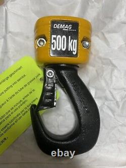 NEW Demag Electric Block Hoist Hook 0.5ton 500kg Single Chain