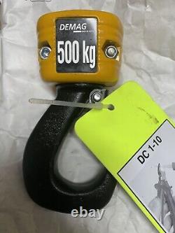 NEW Demag Electric Block Hoist Hook 0.5ton 500kg Single Chain