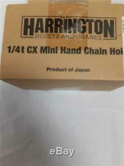 NEW! Harrington CX003 Mini Hand Chain Hoist Hook Mount 1/4 Ton Capacity