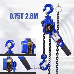 Portable 3/4 Ton Capacity Lift Manual Lever Coffing Chain Hoist Come Along