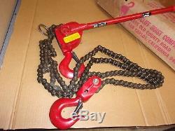 Ratcliff Hoist Company Inc. Manually Lever Operated Chain Hoist 9082W, 3 ton