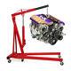 Red 2ton Pro Lift Engine Crane Hoist Pulley Trolley For Workshop Warehouse Uk