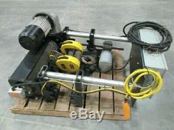 Shaw Box 5-ton Wire Rope Hoist Used Manufacturing 3-phase 460 Volt Rigging