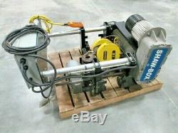 Shaw Box 5-ton Wire Rope Hoist Used Manufacturing 3-phase 460 Volt Rigging