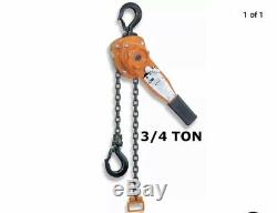The CM Rigger Lever Operated Chain Hoist 3/4 ton capacity 5ft. New Without Box