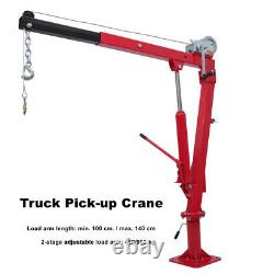 Truck Pick-up Crane with Cable & Winch 1 Ton Swivel Lift and Hoist Lifting Davit