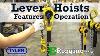 Tyler Tool Lever Hoist Features And Operation